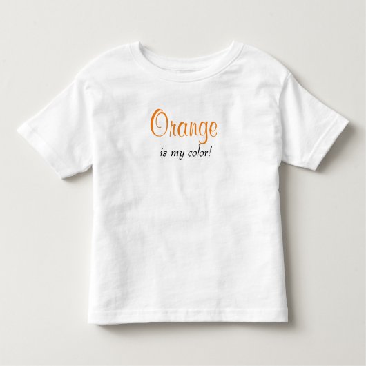 Oranje is mijn kleurenGezegde Kinder Shirts (Voorkant)