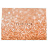 Oranje Italië Snoep Sun Glitter Favor Gift Bag Large Cadeautasje (Achterkant)