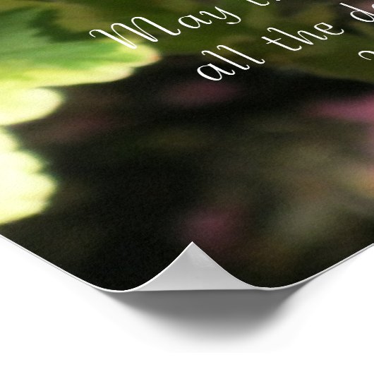 Oranje jaaraniums ~ Psalm 128:5 Poster (Hoek)