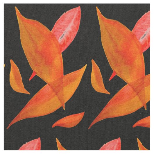 Oranje jaarbladkunst in de Herfst Stof (Close Up)