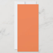 Oranje Jack en Jill Shower Ticket Uitnodiging (Achterkant)
