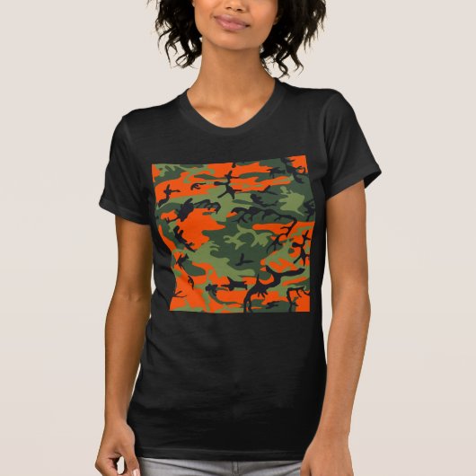 Oranje jager camo t-shirt (Voorkant)