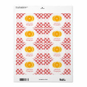 Oranje Jam Etiket (Full Sheet)