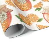 Oranje Jam Pattern Cadeaupapier (Rol Hoek)