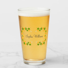 Oranje japanse bloemen glas