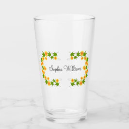 Oranje japanse bloemen glas