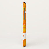 Oranje jaren 70 styling cirkels als bellen Case-Mate iPhone case (Achterkant/links)