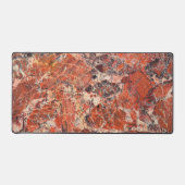 Oranje Jasper Stone Pattern Bureaumat (Voorkant)