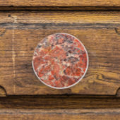 Oranje Jasper Stone Pattern Keramische Knop