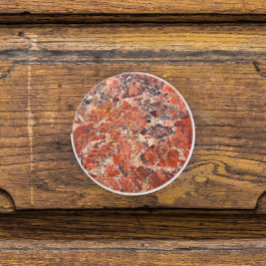 Oranje Jasper Stone Pattern Keramische Knop
