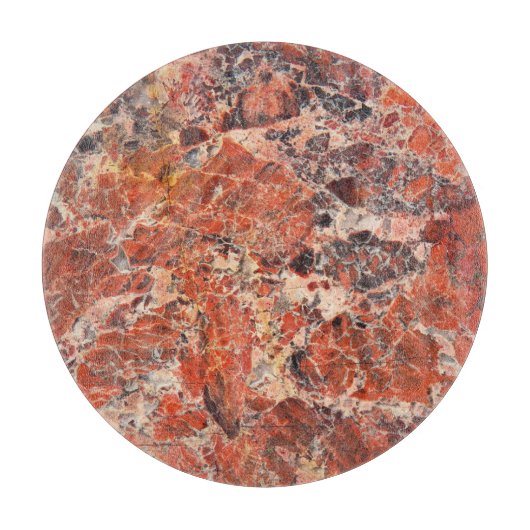 Oranje Jasper Stone Pattern Snijplank (Voorkant)