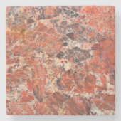 Oranje Jasper Stone Pattern Stenen Onderzetter (Voorkant)