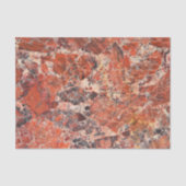 Oranje Jasper Stone Pattern Tissuepapier (Voorkant)