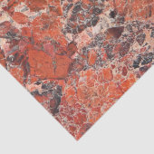 Oranje Jasper Stone Pattern Tissuepapier (Detail)