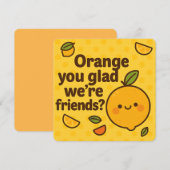 Oranje je blij dat we vrienden Kaart zijn (Voorkant / Achterkant)