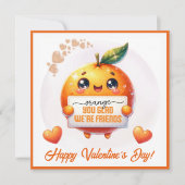 Oranje je blij dat we zijn vrienden op maat Valent Feestdagenkaart (Voorkant)