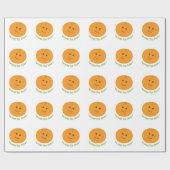 Oranje je weet cadeaupapier (Vlak)