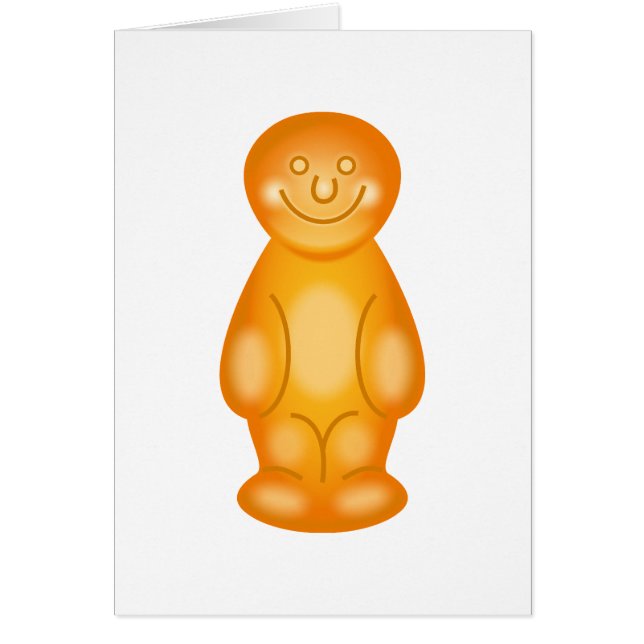 Oranje Jelly Baby (Voorkant)