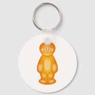 Oranje Jelly Baby Sleutelhanger