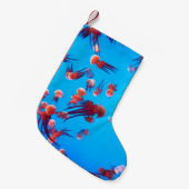 ORANJE JELLY FISH KLEINE KERSTSOK (Voorkant (Hangend))