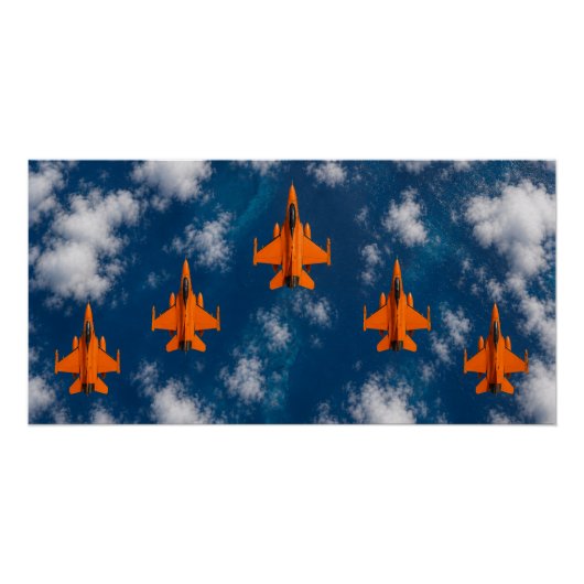 Oranje Jets Perfect Poster (Voorkant)
