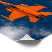Oranje Jets Perfect Poster (Hoek)