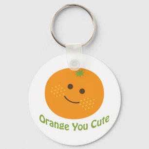 Oranje jij kletsen sleutelhanger