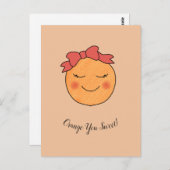 "Oranje jij lief!" Briefkaart (Voorkant / Achterkant)