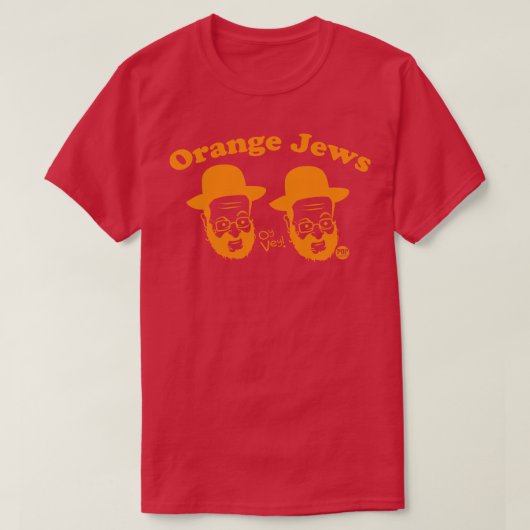 ORANJE JODEN T-SHIRT (Design voorkant)