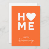 Oranje Jubileum voor thuisgebruik Kaart (Voorkant / Achterkant)