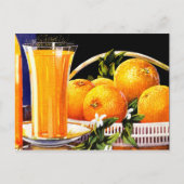  Oranje Juice Advertisement Briefkaart (Voorkant)
