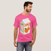 Oranje Juice Carton T-shirt (Voorkant volledig)
