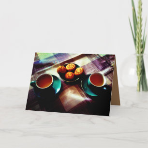 Oranje Juice en Cookies Kaart