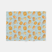 Oranje Juice Fleece Deken (Voorkant (Horizontaal))