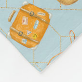 Oranje Juice Fleece Deken (Hoek)