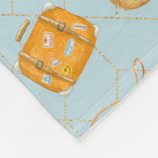 Oranje Juice Fleece Deken (Hoek)