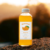 Oranje Juice Flesetiket Sticker