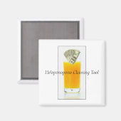 Oranje Juice Ho'oponopono Reinigingsgereedschap Magneet (Voorkant / Achterkant)