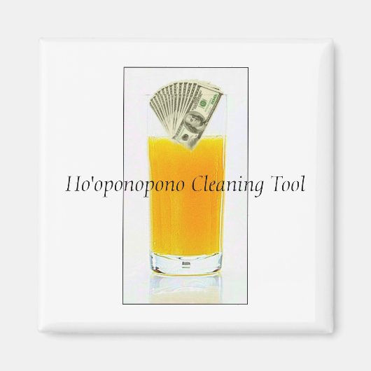 Oranje Juice Ho'oponopono Reinigingsgereedschap Magneet (Voorkant)