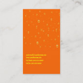 Oranje Juice Juicy laat vallen Visitekaartje (Achterkant)