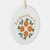 Oranje Juice Keramisch Ornament (Rechts)