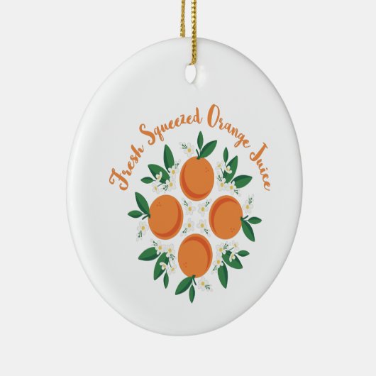 Oranje Juice Keramisch Ornament (Rechts)