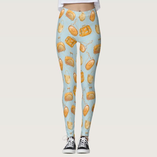 Oranje Juice Leggings (Voorkant)