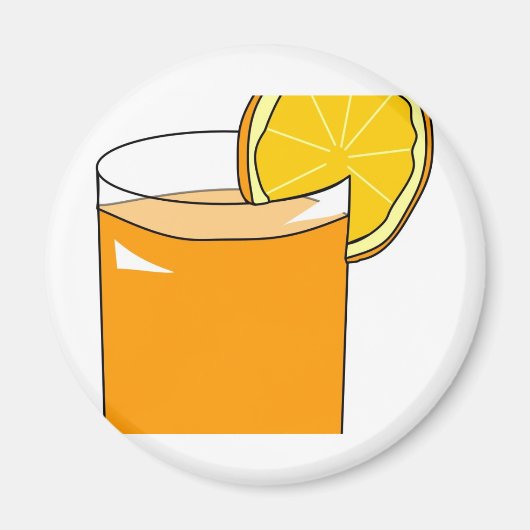 Oranje Juice Magneet (Voorkant)