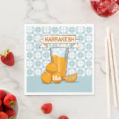 Oranje Juice Marrakesh Marokko Servet (Insitu)