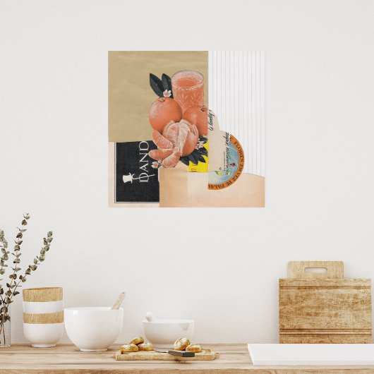 Oranje Juice Poster (Keuken)