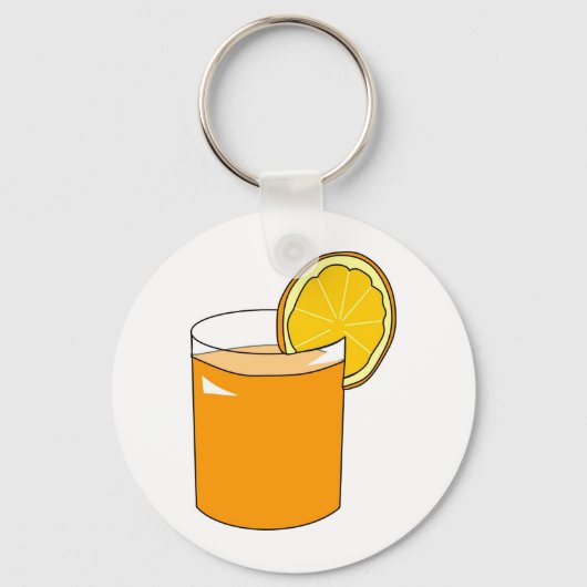 Oranje Juice Sleutelhanger (Voorkant)