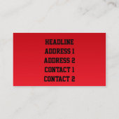 Oranje Juice Visitekaartje (Achterkant)