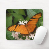 Oranje Julia Butterfly Mousepad Muismat (Met muis)