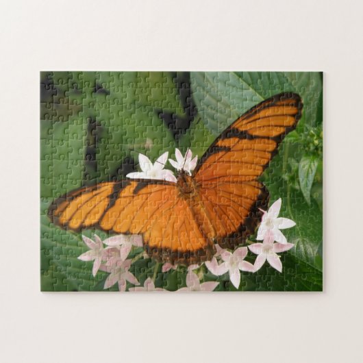 Oranje Julia Butterfly Puzzle Legpuzzel (Horizontaal)
